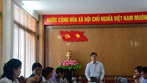 Thứ trưởng Bộ Tư pháp Nguyễn Khánh Ngọc làm việc tại Quảng Nam