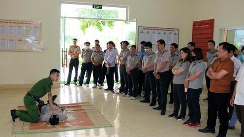 Cục THADS Sơn La tập huấn công tác phòng cháy, chữa cháy