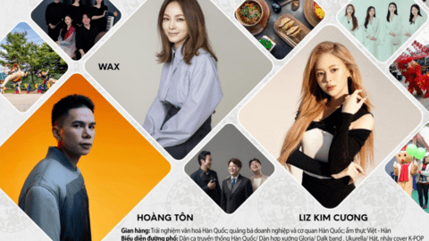 Liz Kim Cương diễn tại "Con đường văn hóa hữu nghị Việt - Hàn"
