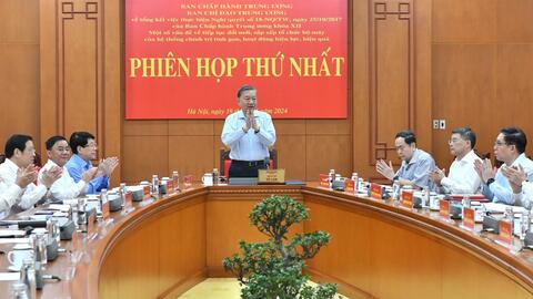 Tổng Bí thư Tô Lâm chủ trì phiên họp về tiếp tục đổi mới, sắp xếp tổ chức bộ máy của hệ thống chính trị