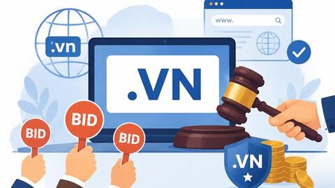 Tên miền ".vn" mang về hơn 1,5 tỉ đồng sau hai đợt đấu giá