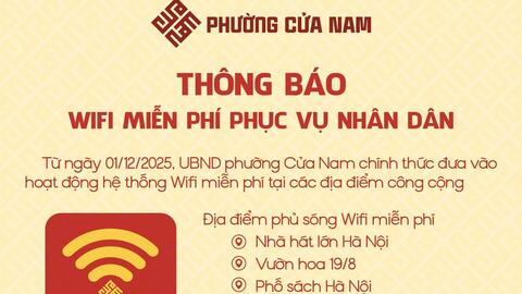 Phường đầu tiên ở Hà Nội triển khai hệ wifi miễn phí phục vụ dân ở các điểm công cộng
