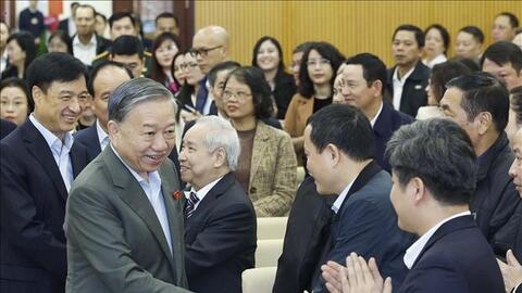 Tổng Bí thư Tô Lâm tiếp xúc cử tri Hà Nội sau Kỳ họp thứ 10, Quốc hội khóa XV