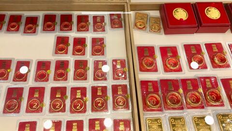 Giá vàng miếng tăng lên sát mốc 157 triệu đồng/lượng