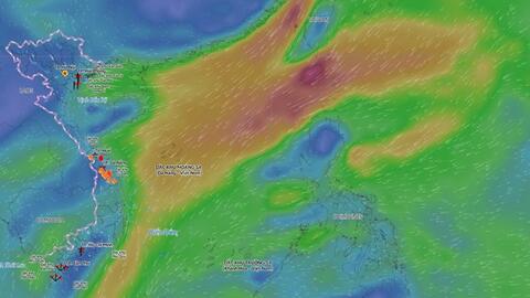 Dự báo diễn biến thời tiết xấu trong 2 ngày tới trên Biển Đông