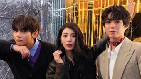 V BTS thân thiết với Suzy và Park Bo Gum