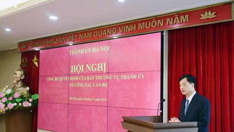 Đồng chí Trần Thanh Hà giữ chức Chánh Văn phòng Đoàn đại biểu Quốc hội và HĐND thành phố Hà Nội