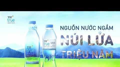 Nước tinh khiết TH true WATER - Nguồn nước ngầm núi lửa triệu năm