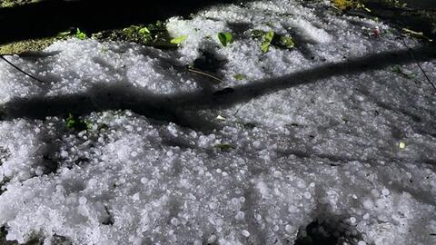 Mưa đá tại nhiều xã vùng cao Tuyên Quang