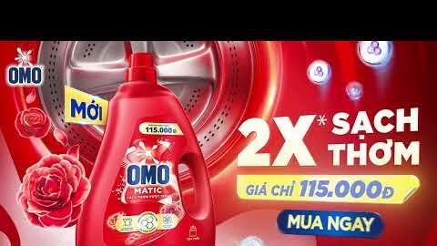 NƯỚC GIẶT OMO MATIC SẠCH THƠM VƯỢT TRỘI - CHAI LỚN GIÁ CỰC HỜI