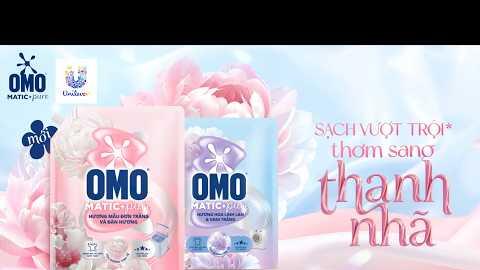 NƯỚC GIẶT OMO MATIC PURE MỚI - SẠCH VƯỢT TRỘI, THƠM SANG THANH NHÃ