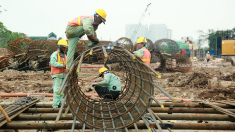 Cầu Trần Hưng Đạo ở Hà Nội sau nửa năm khởi công