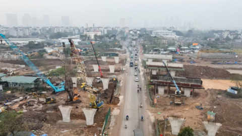 Tiến độ dự án mở rộng đường lên 60m, vốn hơn 9.590 tỉ đồng ở Hà Nội