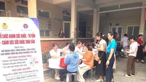 Phường Tây Tựu: Nhiều hoạt động hướng về người lao động trong Tháng Công nhân 2026