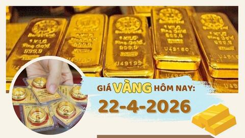Giá vàng hôm nay 22-4: Áp lực giảm vẫn hiện hữu