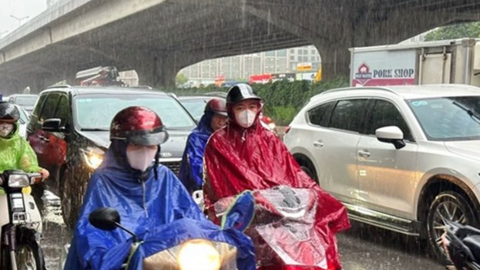 Dự báo khu vực mưa dông, có nơi mưa to trên 80mm/24 giờ