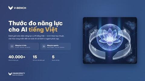 VinUni giới thiệu V-Bench, thước đo năng lực AI dành cho người Việt