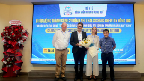 20 bệnh nhi mắc Thalassemia được ghép tủy thành công tại bệnh viện Trung ương Huế