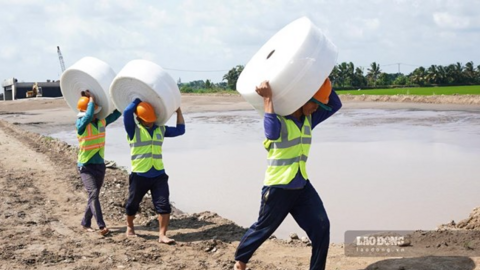 Huy động khoảng 100 mũi thi công trên cao tốc qua Cần Thơ