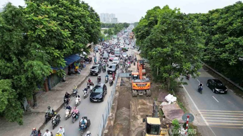 Hà Nội điều chỉnh giao thông Đại lộ Thăng Long trong 45 ngày