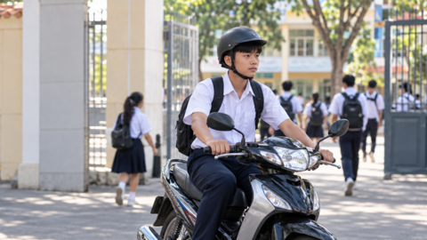 Cha mẹ có thể bị khởi tố khi giao xe cho con không đủ điều kiện điều khiển