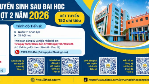 Trường Đại học Công đoàn đẩy mạnh tuyển sinh đào tạo trình độ Thạc sĩ, Tiến sĩ