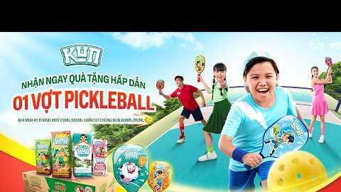 TIN ĐƯỢC KHÔNG? MUA 1 THÙNG SỮA KUN TẶNG 1 VỢT PICKLEBALL SIÊU PHONG CÁCH