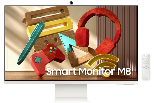Samsung ra mắt Smart Monitor M8: Thiết kế như iMac, 4K 32 inch, tích hợp webcam, có USB-C 60W - Ảnh 1.