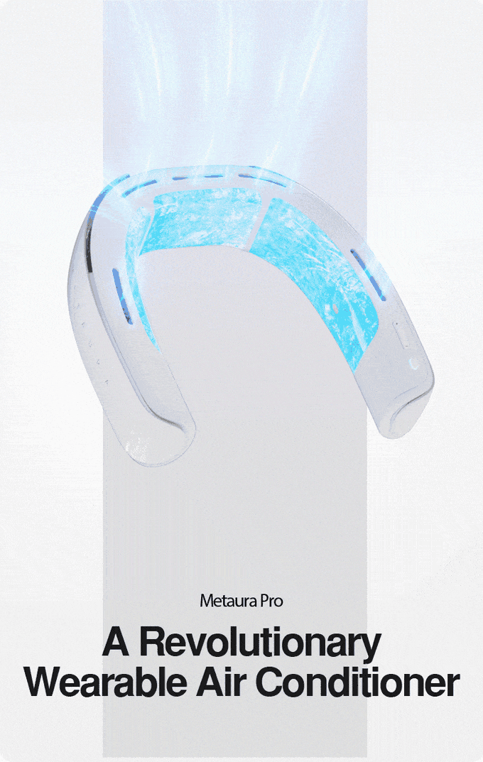 Điều hòa đeo cổ Metaura Pro: Giảm 10 độ tức thì, thổi gió mát, sạc nhanh lại dùng được lâu, giá từ 3.6 triệu - Ảnh 1.