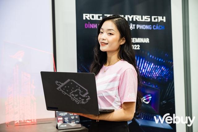 Cận cảnh ASUS Zephyrus G14 2022: Nâng cấp từ trong ra ngoài, mạnh mẽ và "wibu" hơn, giá từ 51 triệu đồng - Ảnh 8. Cận cảnh ASUS Zephyrus G14 2022: Nâng cấp từ trong ra ngoài, mạnh mẽ và "wibu" hơn, giá từ 51 triệu đồng - Ảnh 8.