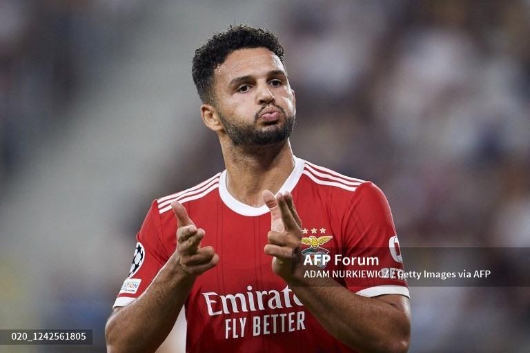 Goncalo Romas mở tỉ số cho Benfica.  Ảnh: Champions League.