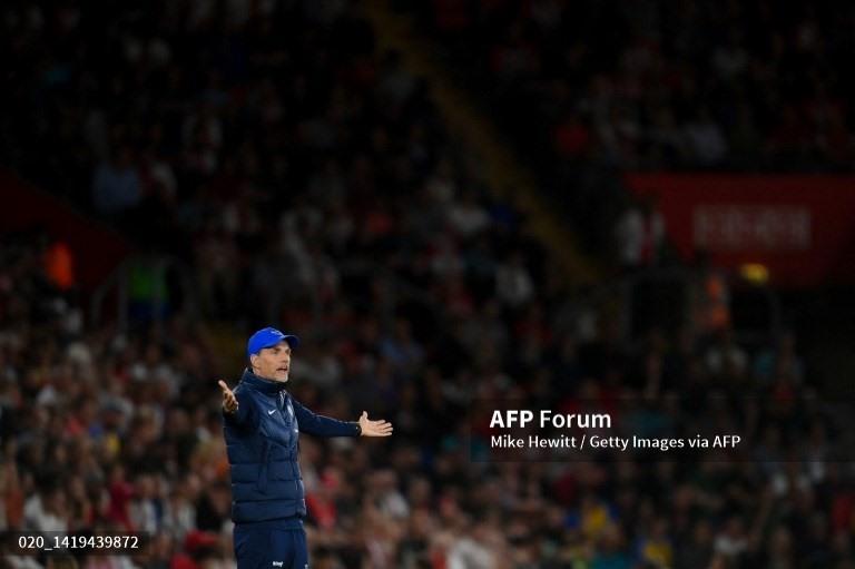 Tuchel hoàn toàn bất lực.  Ảnh: AFP