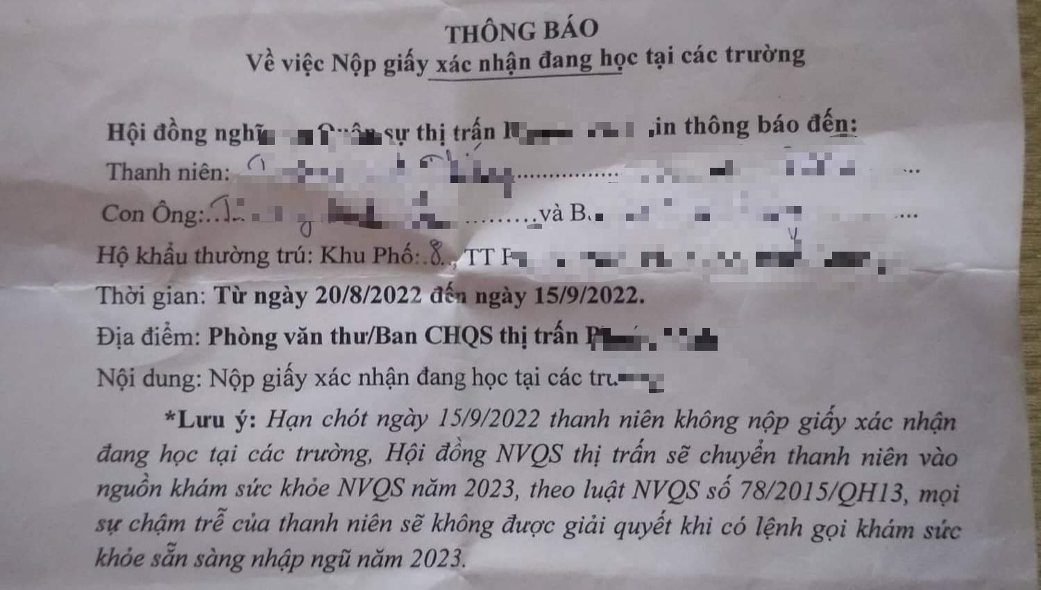 Thông báo