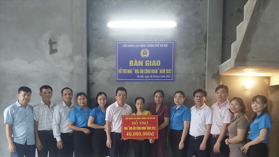 Đoàn viên trường mầm non nhận hỗ trợ Mái ấm Công đoàn