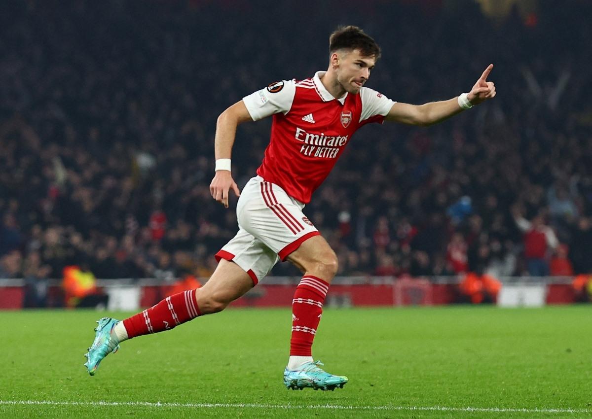 Siêu phẩm của Tierney giúp Arsenal giành chiến thắng 1-0 trước Zurich. Ảnh: Reuters