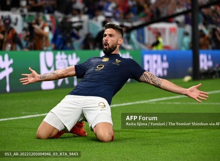 Giroud lập kỷ lục ghi bàn ở đội tuyển Pháp