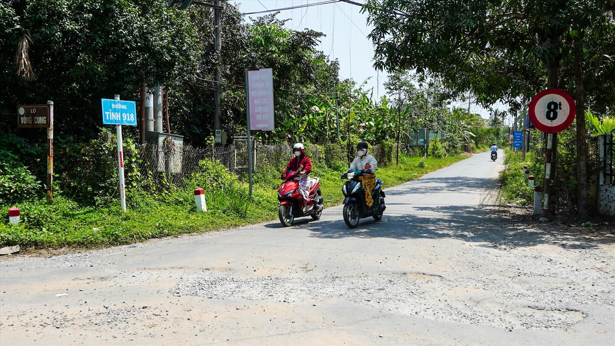 Dự án ĐT918 hoàn thành sẽ kết nối thông suốt giữa QL91, QL91B, ĐT923, đường Nguyễn Văn Cừ, QL61C. Từ đó, phục vụ nhu cầu vận chuyển, phát triển kinh tế - xã hội của địa phương.