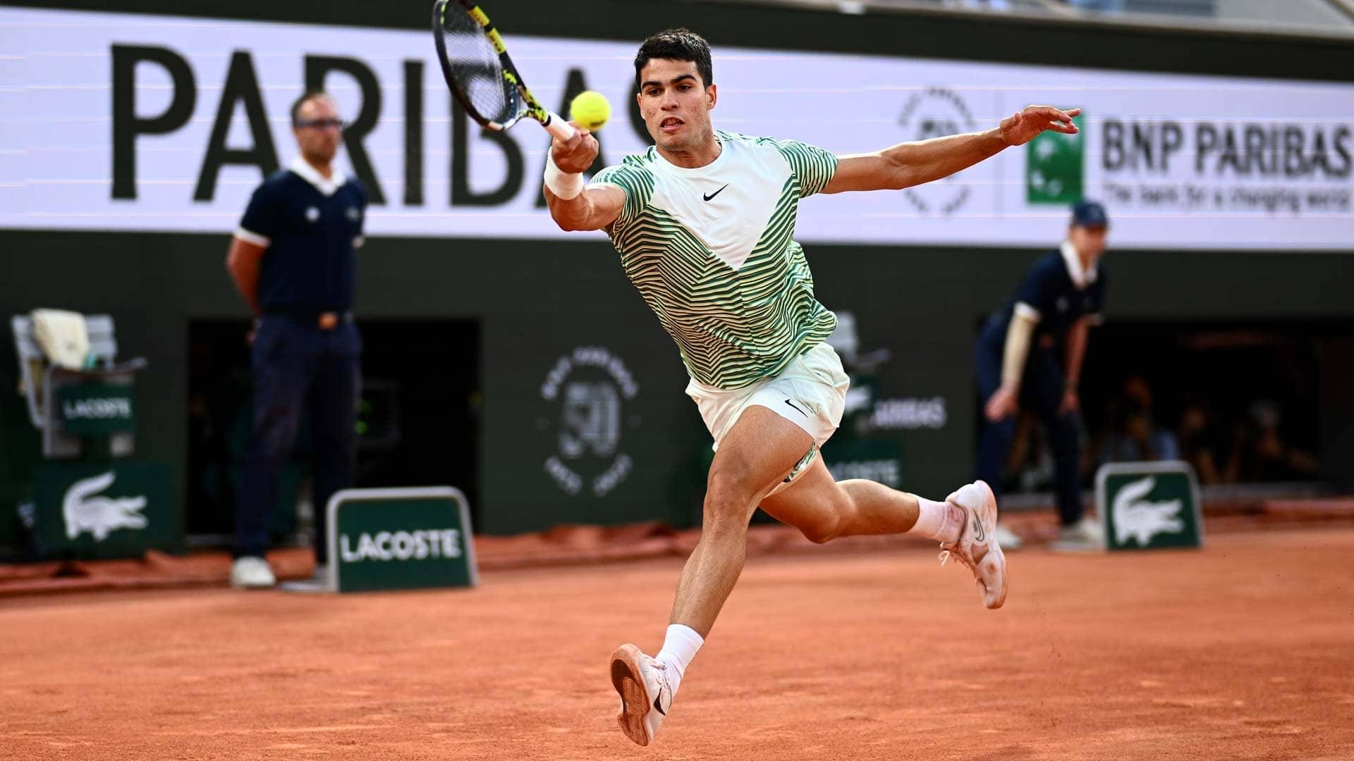 Carlos Alcaraz đang cho thấy sự vượt trội ở Roland Garros năm nay. Ảnh: ATP Tour