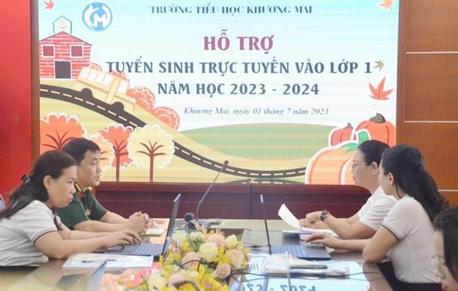 Tỷ lệ hồ sơ đăng ký tuyển sinh trực tuyến vào lớp 1 đạt gần 68%  ảnh 1