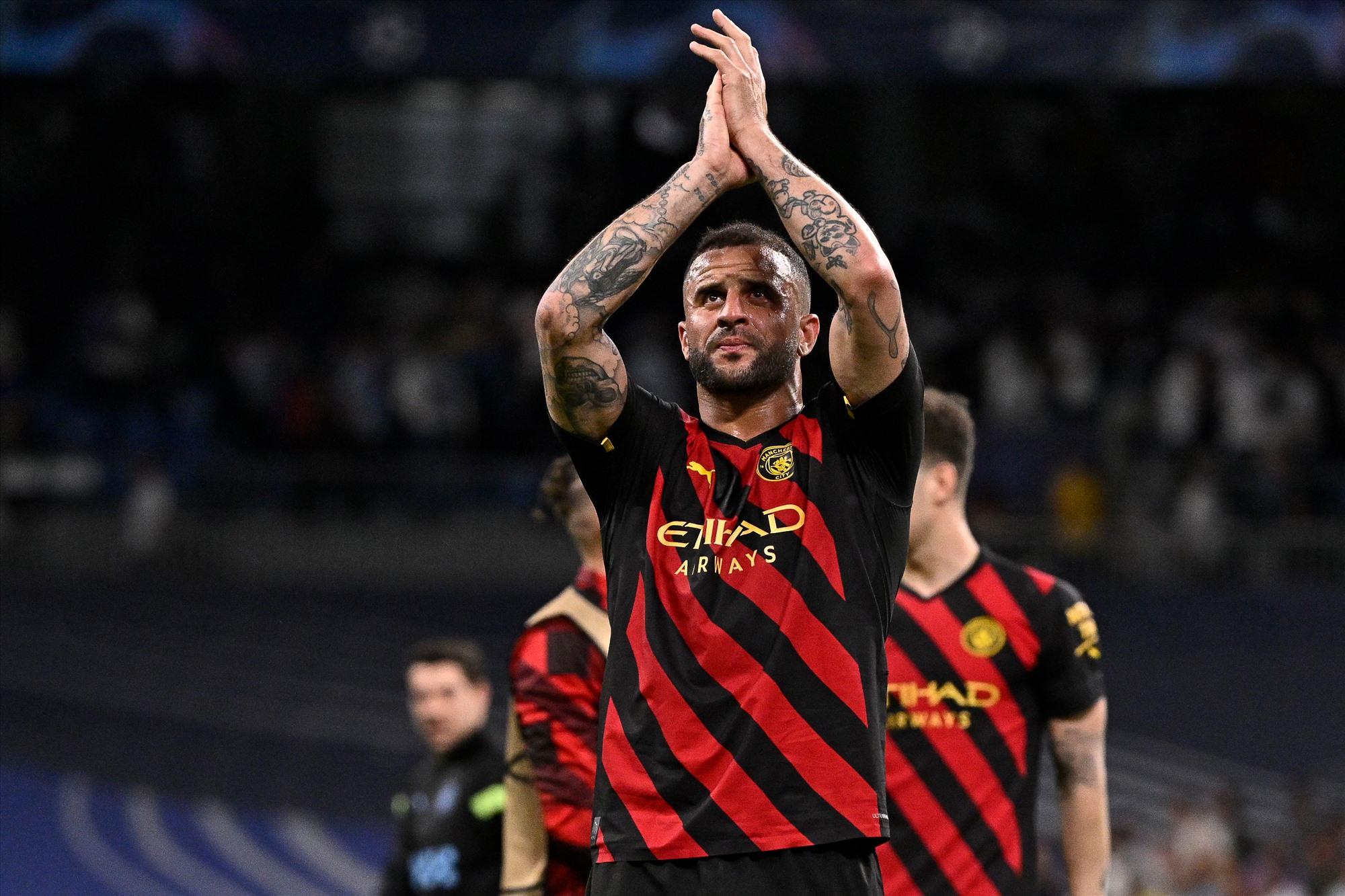 Kyle Walker vẫn chưa chốt việc đi hay ở. Ảnh: AFP