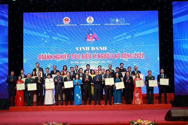 Tối nay (29.10), tổ chức vinh danh 64 doanh nghiệp tiêu biểu vì người lao động