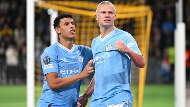 Man City, RB Leipzig giành vé vào vòng 1/8 Champions League