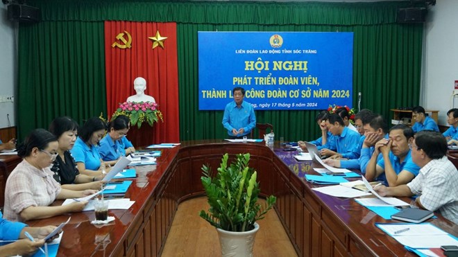 Công đoàn tỉnh Sóc Trăng sẽ phát triển 2.500 đoàn viên trong năm 2024