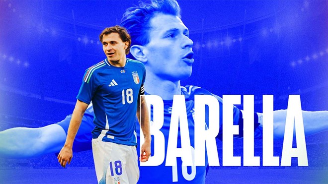 Nicolo Barella là nguồn cảm hứng của tuyển Italy tại EURO 2024