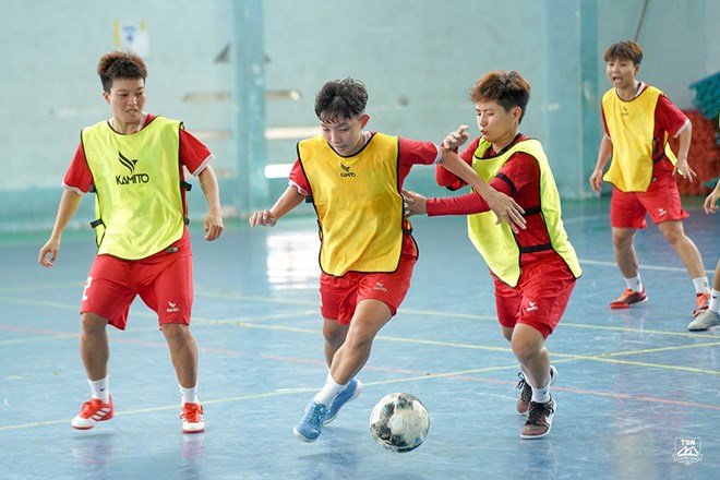 Tuyển futsal nữ Việt Nam tập trung hướng đến giải giao hữu ở Trung Quốc