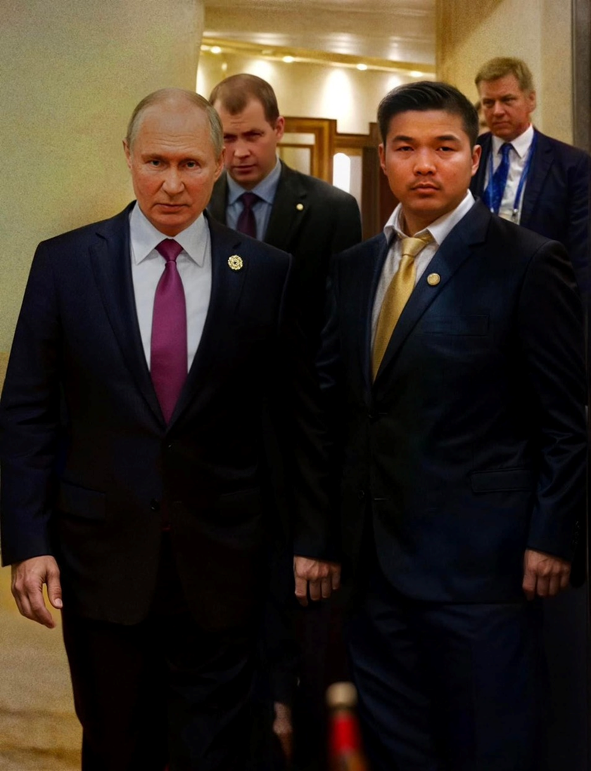 Tỷ phú Mai Vũ Minh và Tổng thống Nga Putin.