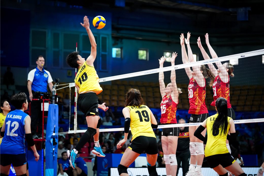 Bích Tuyền là một trong những người đã thi đấu nổi bật. Ảnh: FIVB