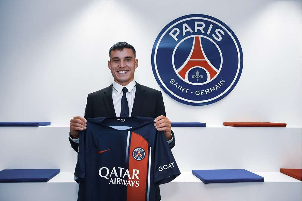 Manuel Ugarte mới gia nhập PSG vào hè năm ngoái.  Ảnh: PSG