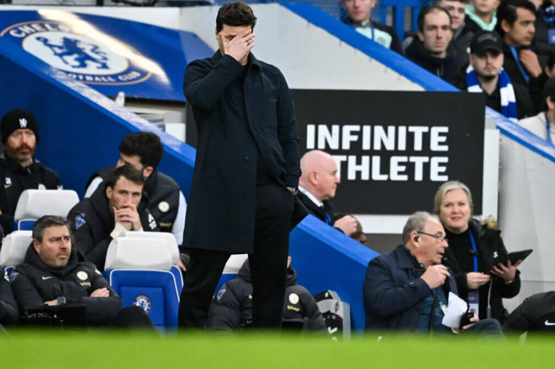 Mauricio Pochettino trải qua mùa giải đầy khó khăn cùng với Chelsea. Ảnh: AFP