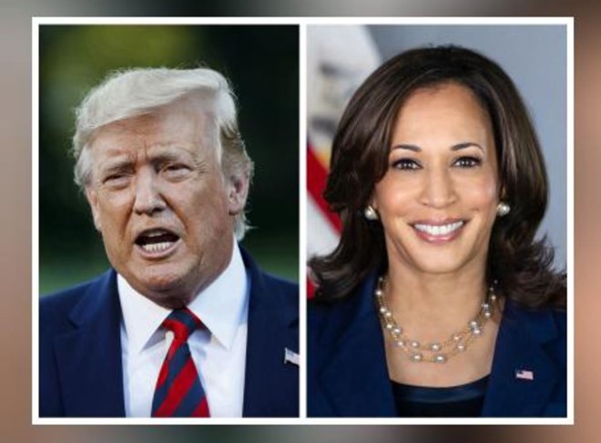 Tỉ lệ ủng hộ đáng báo động của ông Trump so với bà Harris